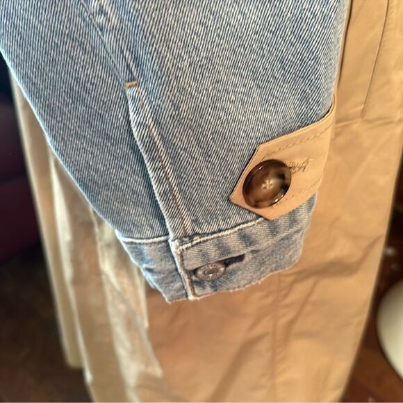 SOLD OUT NEW 🎊🎊 NWT $1395 Citizens of Humanity Spliced Denim Trench Coat M/L - Picture 8 of 8